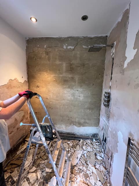 Luxury bathroom conversion from old water damaged bathroom — Bathrooms